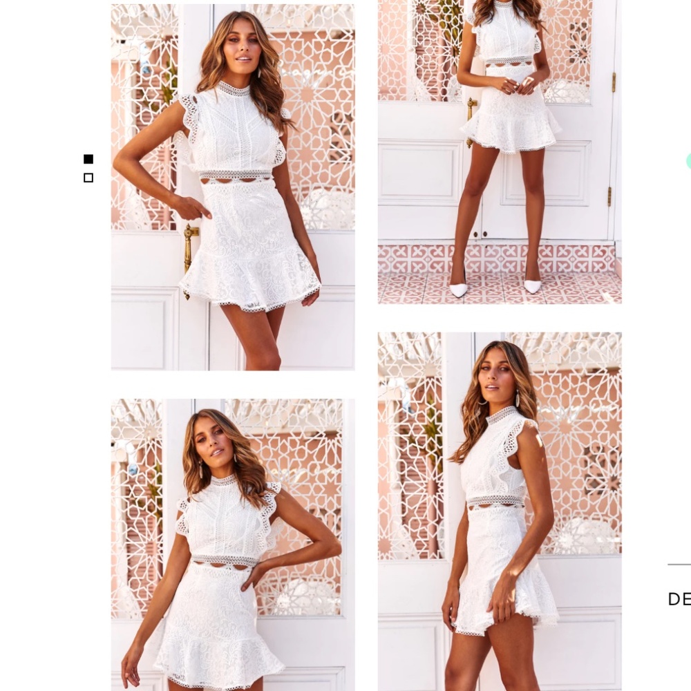 HELLO MOLLY - The Meeting Ground Mini Dress - WHITE
